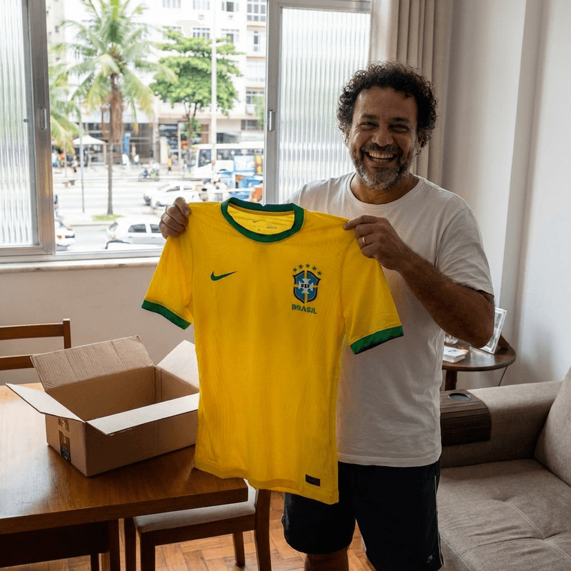 Foto enviada por Fernanda L. mostrando a camisa